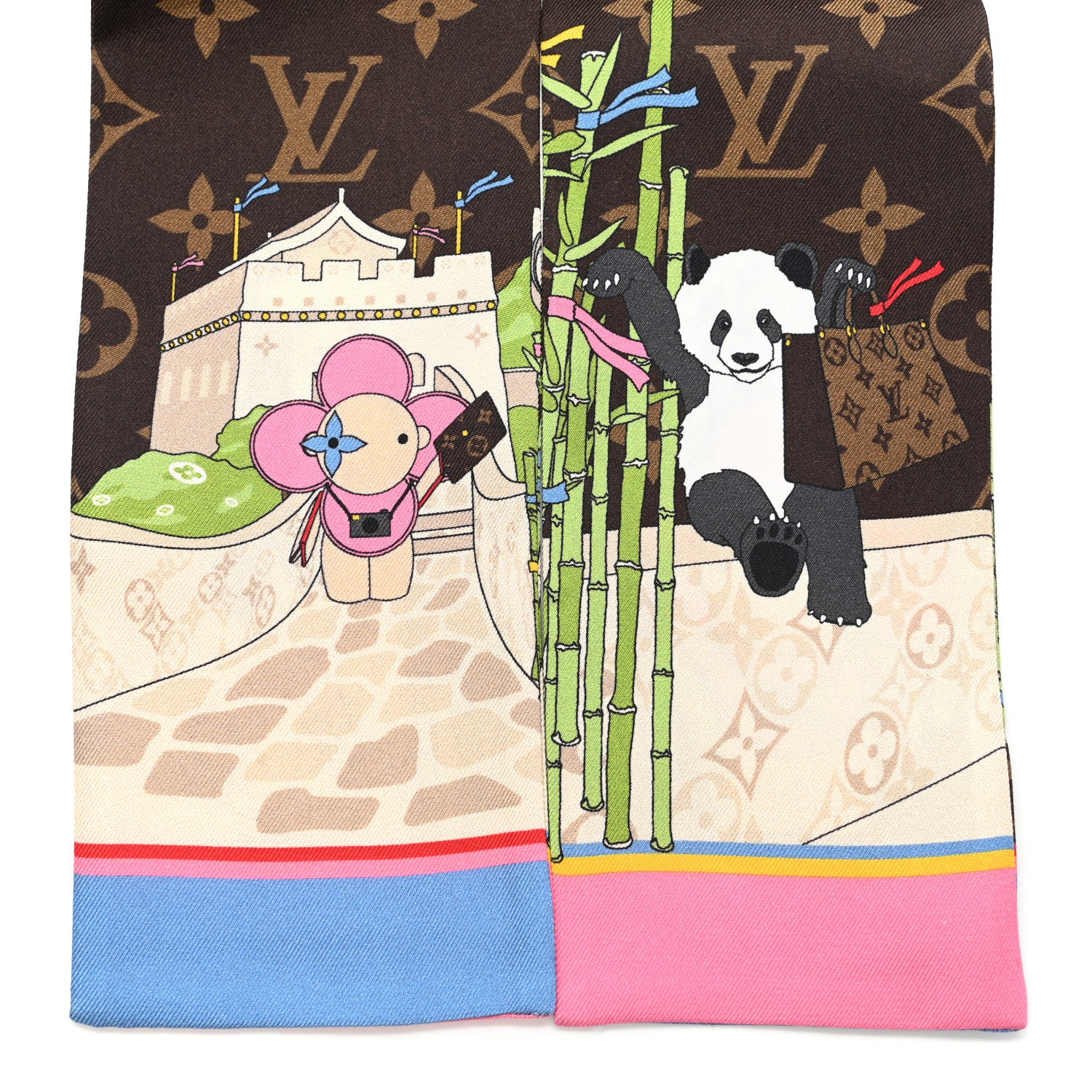 Louis Vuitton Silk Monogram 2021 Christmas Animation China Bandeau 5 of 5