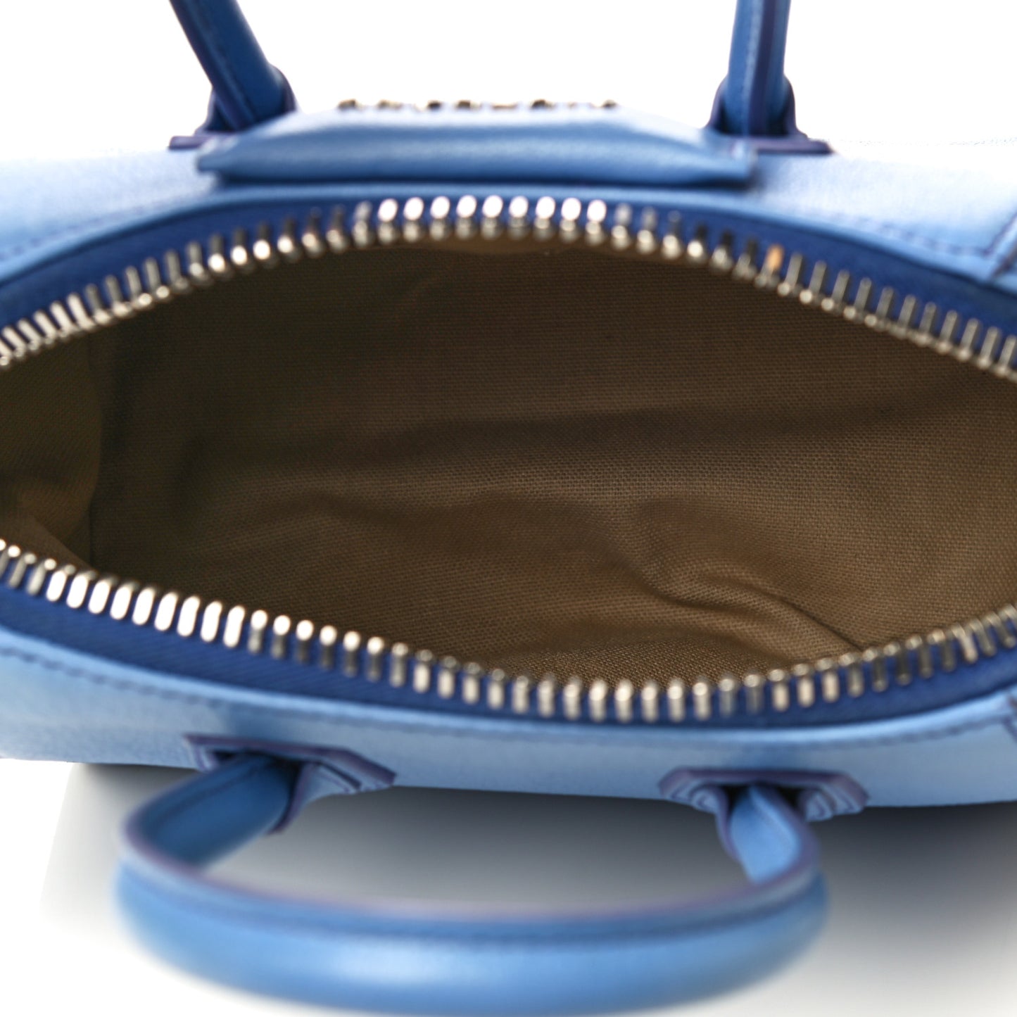 Sugar Goatskin Mini Antigona Blue