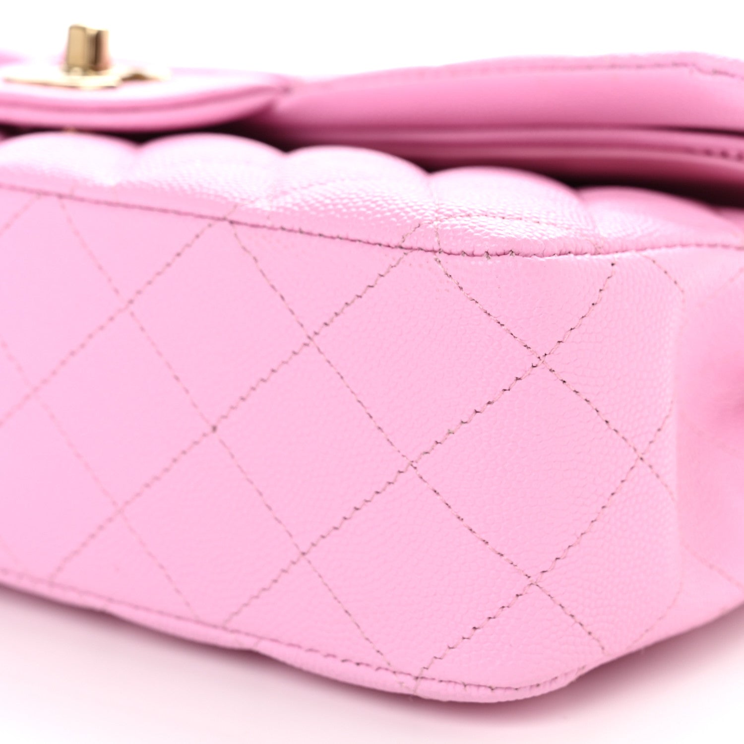 Chanel Caviar Quilted Medium Double Flap Pink 10 of 10