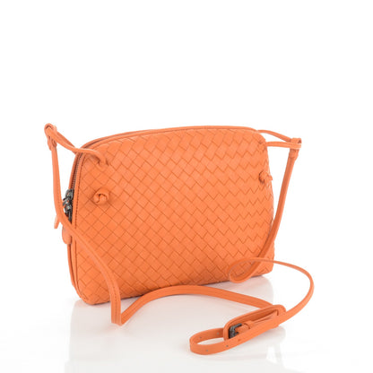 Bottega Veneta Nappa Intrecciato Pillow Crossbody Messenger Persimmon 3 of 8