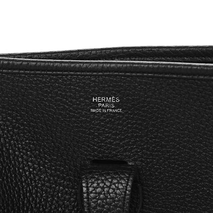 Hermes Taurillon Clemence Evelyne III GM Black 6 of 10