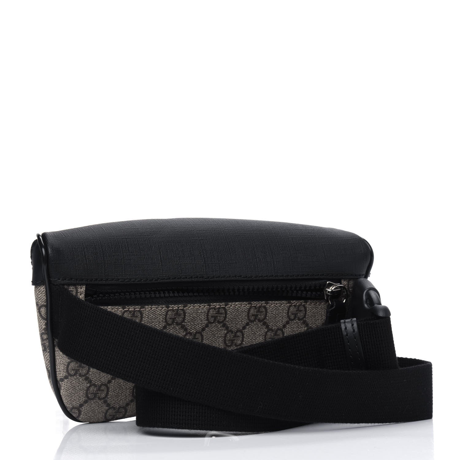 Gucci GG Supreme Monogram Belt Bag Black 2 of 4