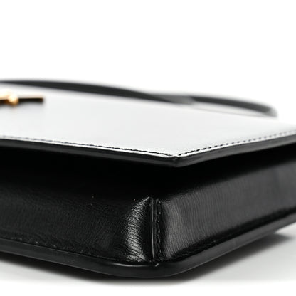 Saint Laurent Calfskin Monogram Cassandre Phone Holder With Strap Black 10 of 13