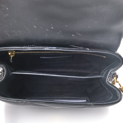 Saint Laurent Patent Y Quilted Monogram Toy Loulou Crossbody Bag Black 4 of 8