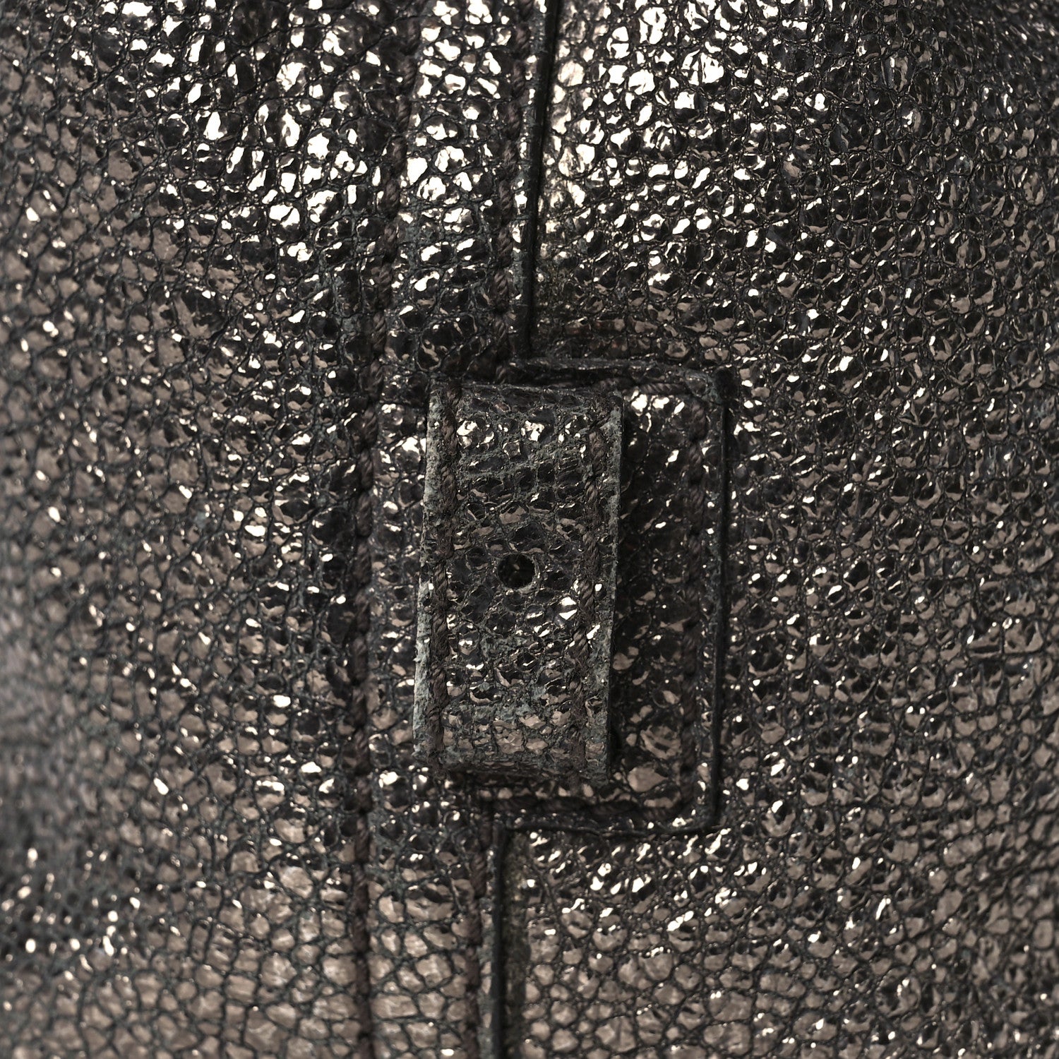 Saint Laurent Crackled Calfskin Small Volcano Easy Sac Silver 14 of 15