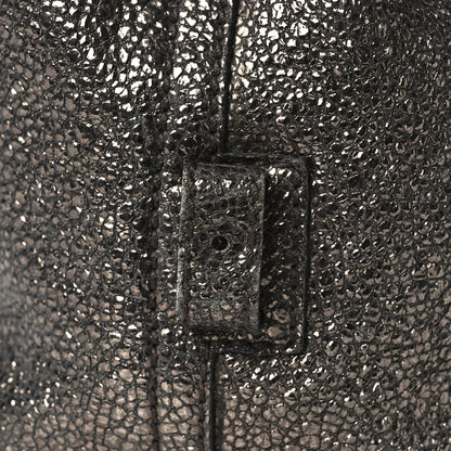 Saint Laurent Crackled Calfskin Small Volcano Easy Sac Silver 14 of 15