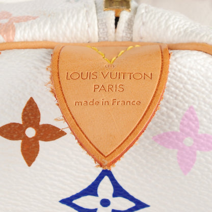 Louis Vuitton Monogram Multicolor Keepall 45 White 6 of 9