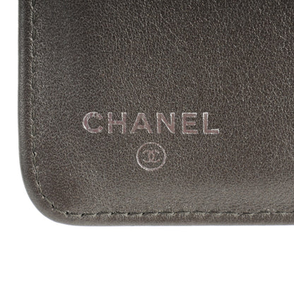 Chanel Metallic Caviar Timeless CC Zipped Pocket Wallet Dark Silver 6 of 8