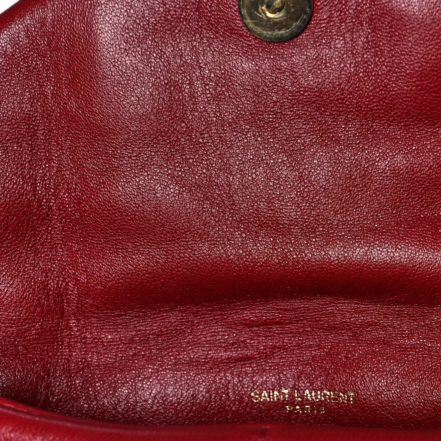 Lambskin Quilted Toy Loulou Puffer Monogram Chain Satchel Red