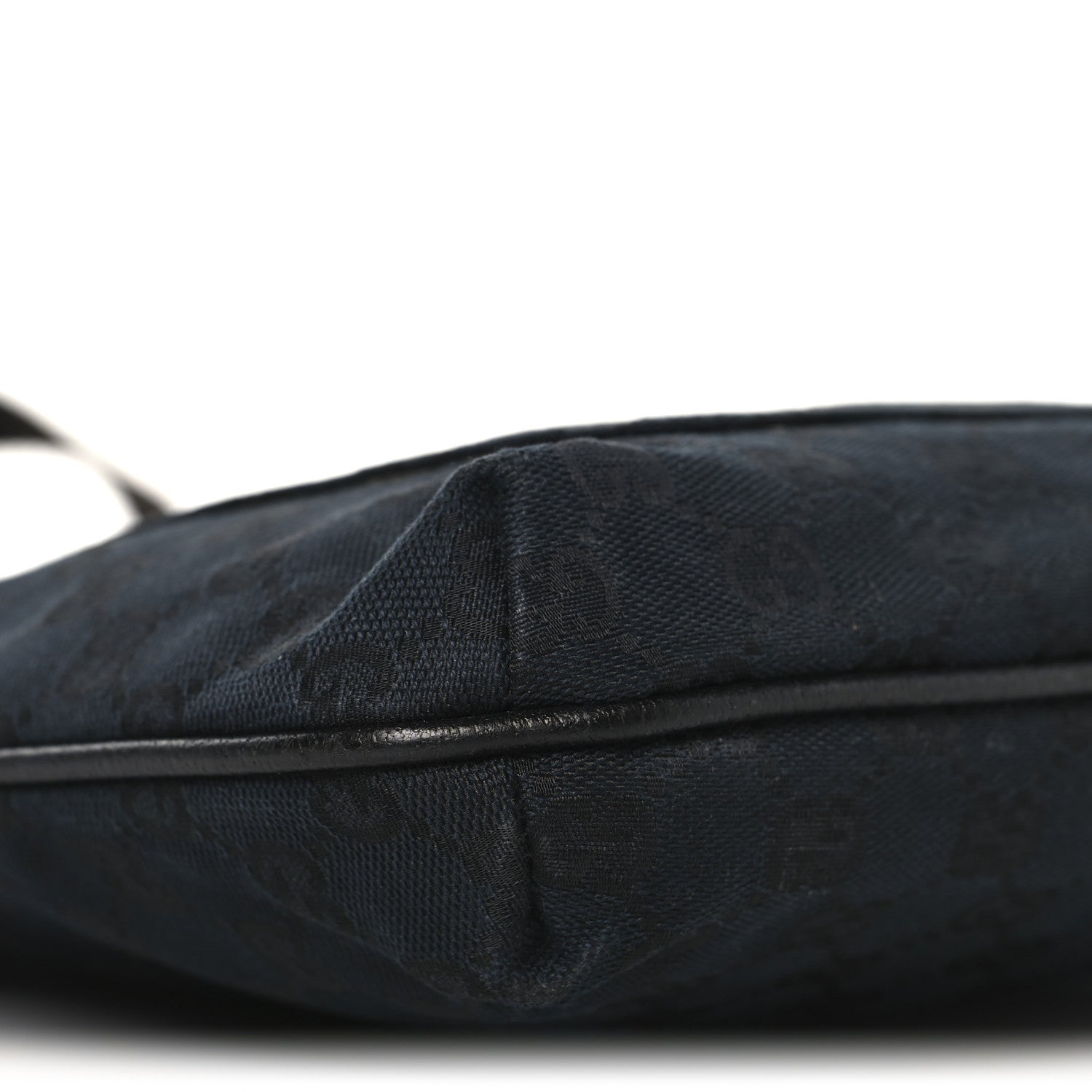 Gucci Monogram Flat Messenger Bag Black 9 of 10