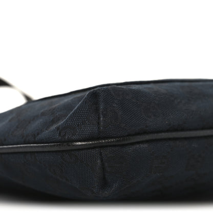 Gucci Monogram Flat Messenger Bag Black 9 of 10