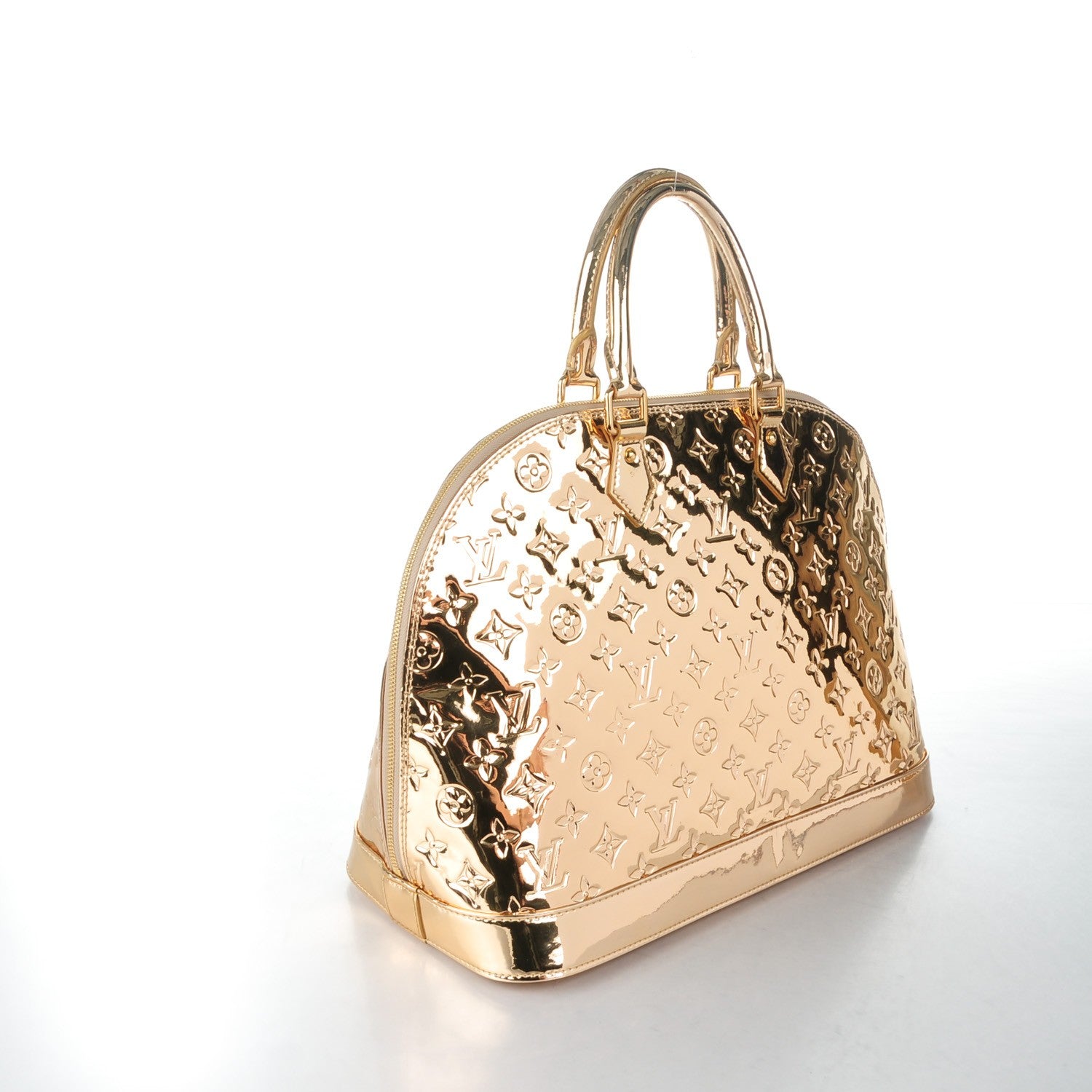 Louis Vuitton Monogram Miroir Alma MM Gold 3 of 7