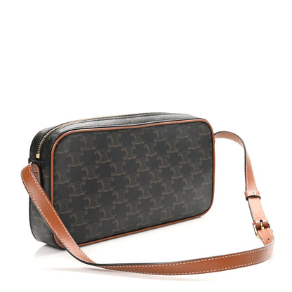 Celine Triomphe Canvas Mini Camera Shoulder Bag Tan 2 of 10