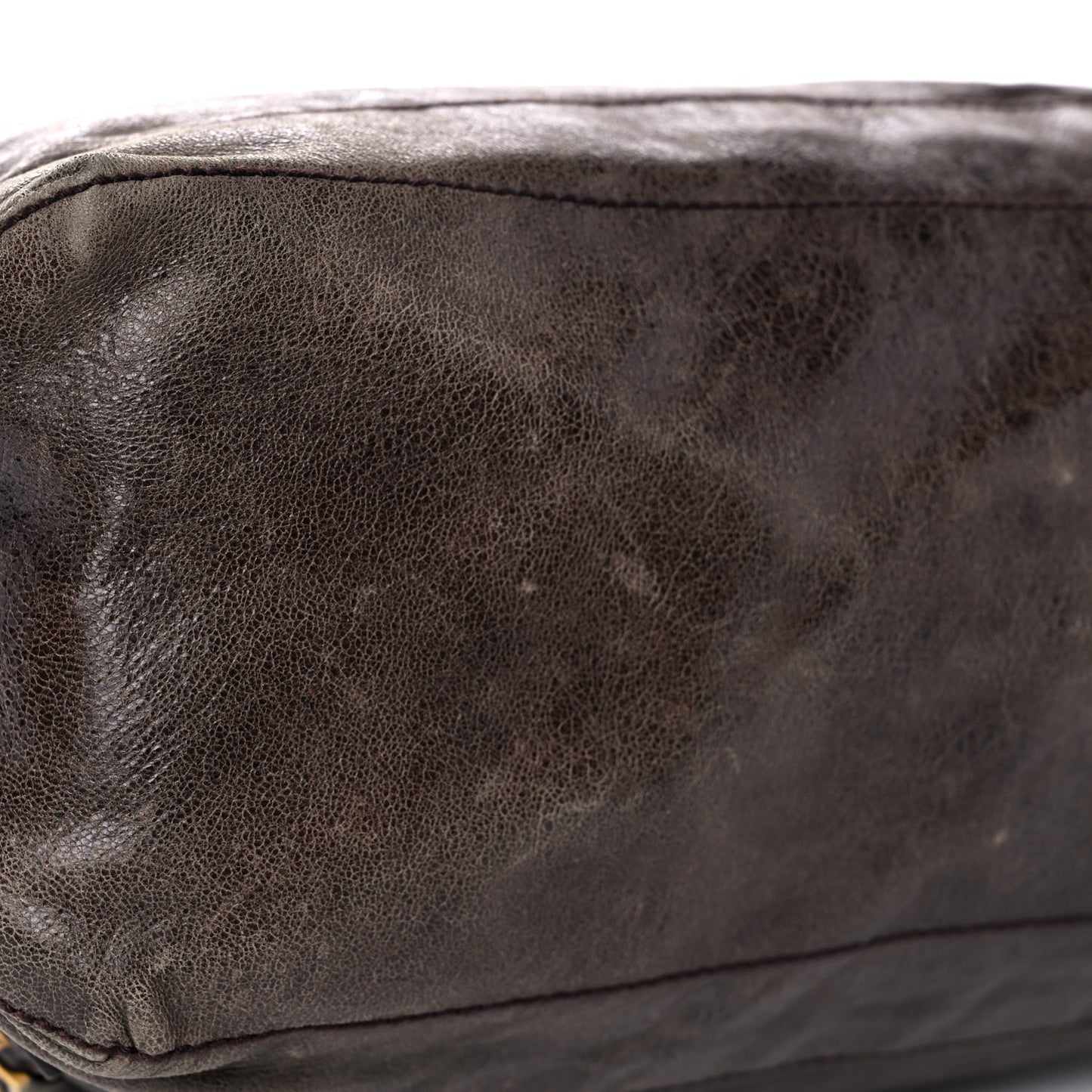 Agneau Giant 21 Gold Hardware Day Hobo Charbon