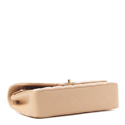 Chanel Caviar Quilted Medium Double Flap Beige 3 of 9