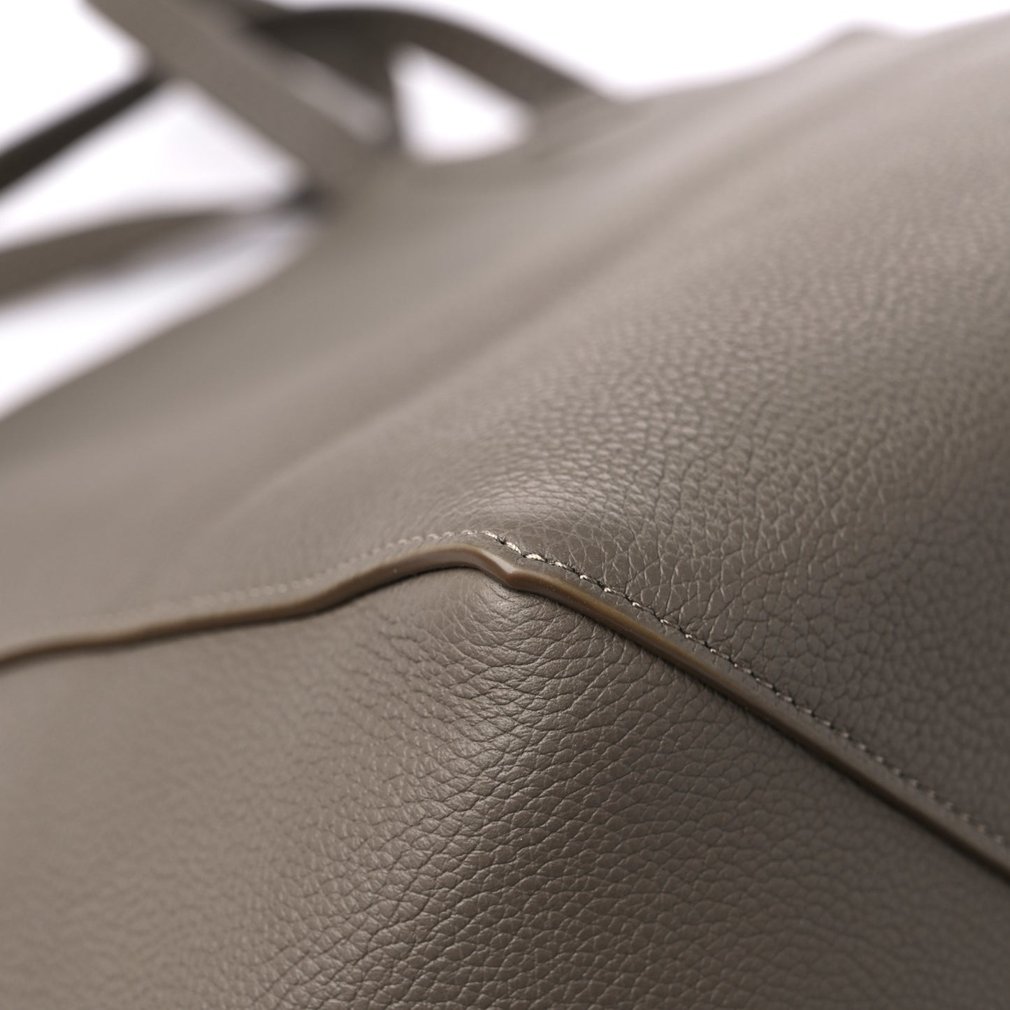 Soft Grained Calfskin Small Belt Cabas Phantom Taupe