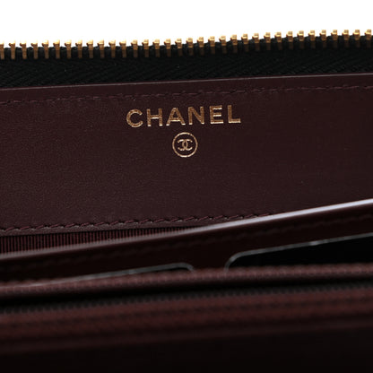 Chanel Caviar Quilted Large Gusset Zip Around Wallet Black 6 of 10