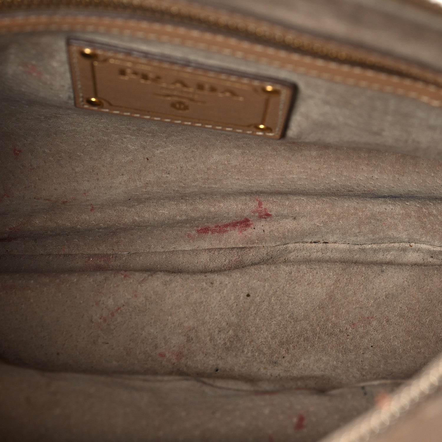 Prada City Calf Hand Stitched Bag Caramel 8 of 8