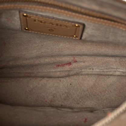 Prada City Calf Hand Stitched Bag Caramel 8 of 8