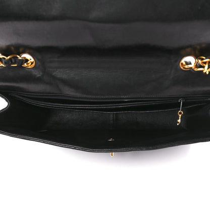 Chanel Lambskin Quilted XL Jumbo Single Flap Black 4 of 10
