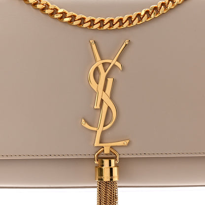 Saint Laurent Calfskin Small Classic Monogram Kate Tassel Satchel Dark Beige 8 of 12