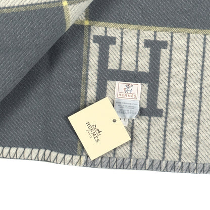 Hermes Wool Cashmere Avalon Cabriole Blanket Gris Perle 3 of 3