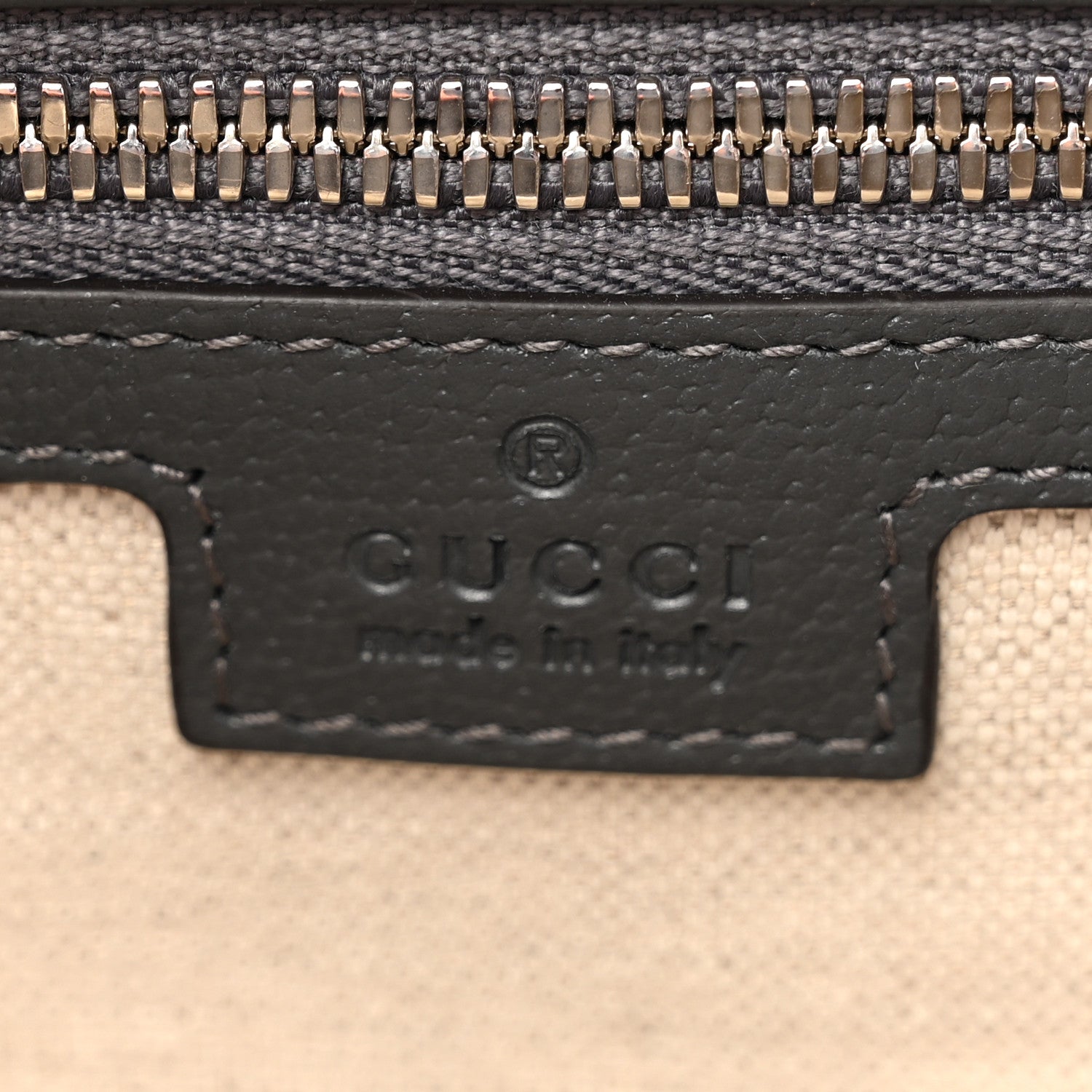 Gucci GG Supreme Monogram Textured Dollar Calfskin Ophidia Shoulder Bag Grey Black Graphite Grey 6 of 10