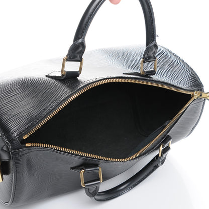 Louis Vuitton Epi Speedy 30 Black 5 of 8