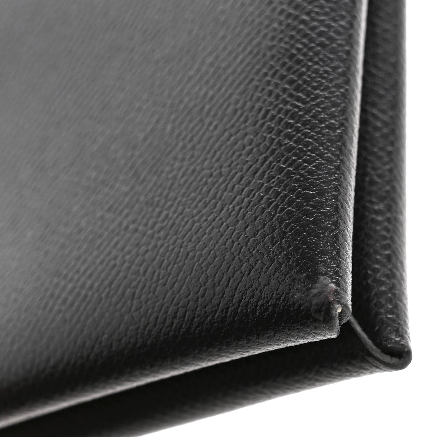 Hermes Madam Calfskin Calvi Card Case Black 8 of 9