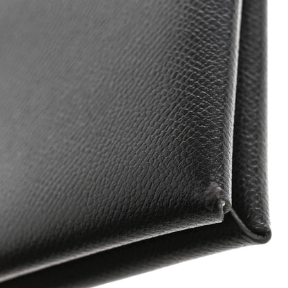 Hermes Madam Calfskin Calvi Card Case Black 8 of 9