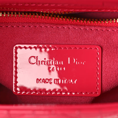 Christian Dior Patent Cannage Mini Lady Dior Pink 6 of 8