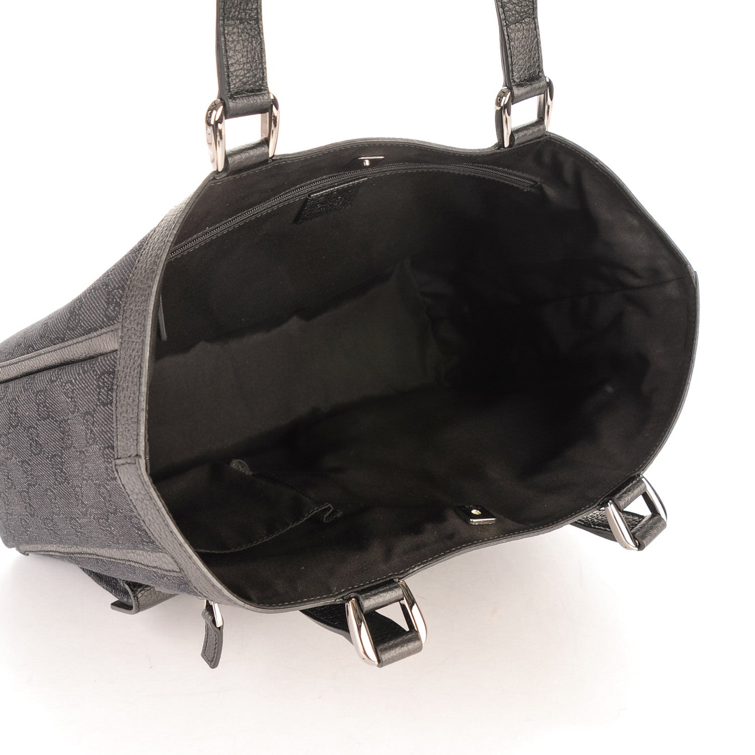 Gucci Monogram Abbey D Ring Tote Black 5 of 7