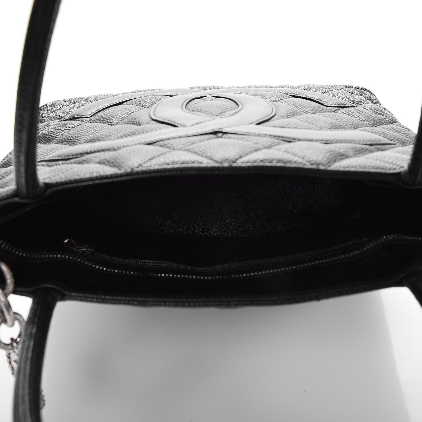 Caviar Medallion Tote Black