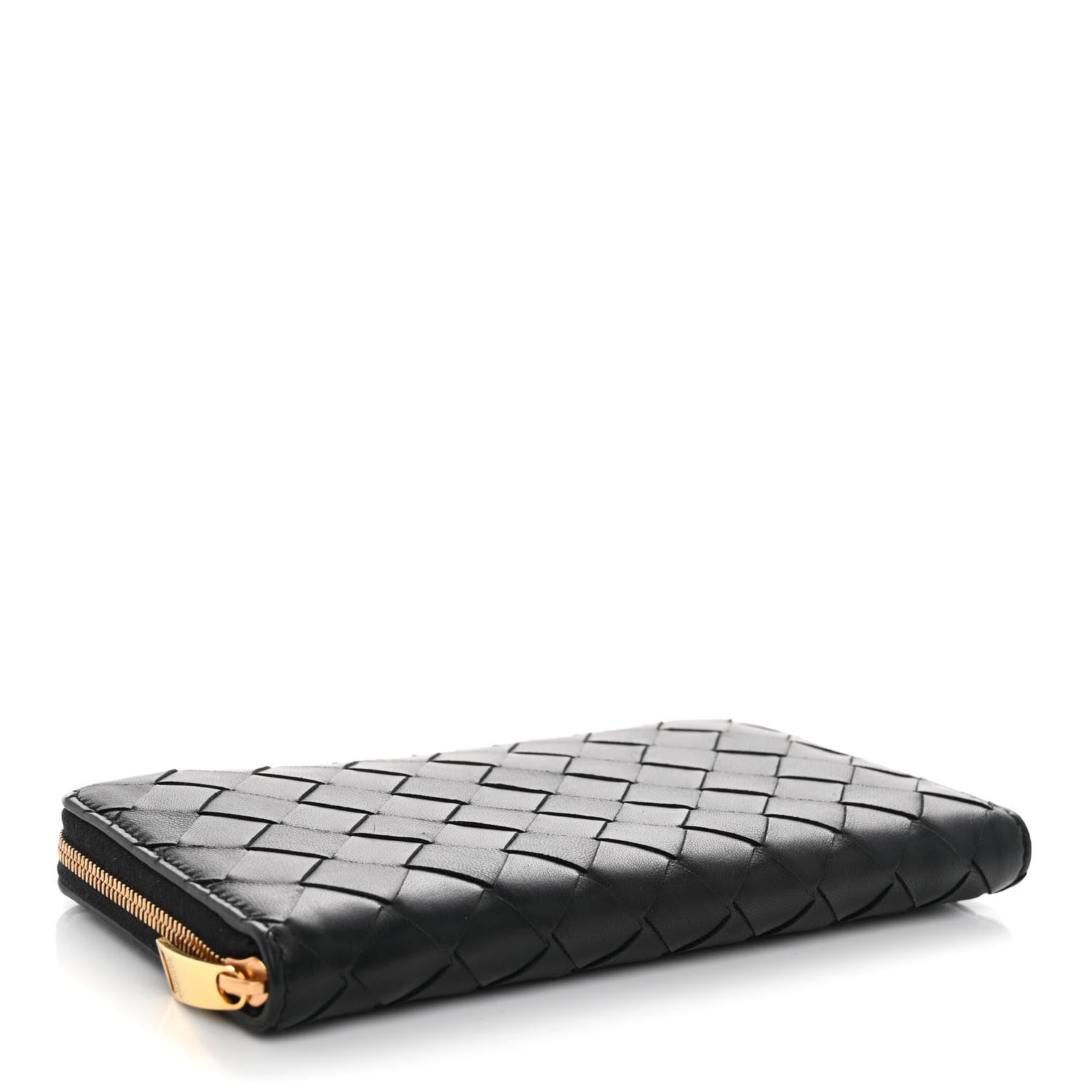 Bottega Veneta Nappa Intrecciato Zip Around Wallet Black 4 of 6