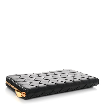 Bottega Veneta Nappa Intrecciato Zip Around Wallet Black 4 of 6