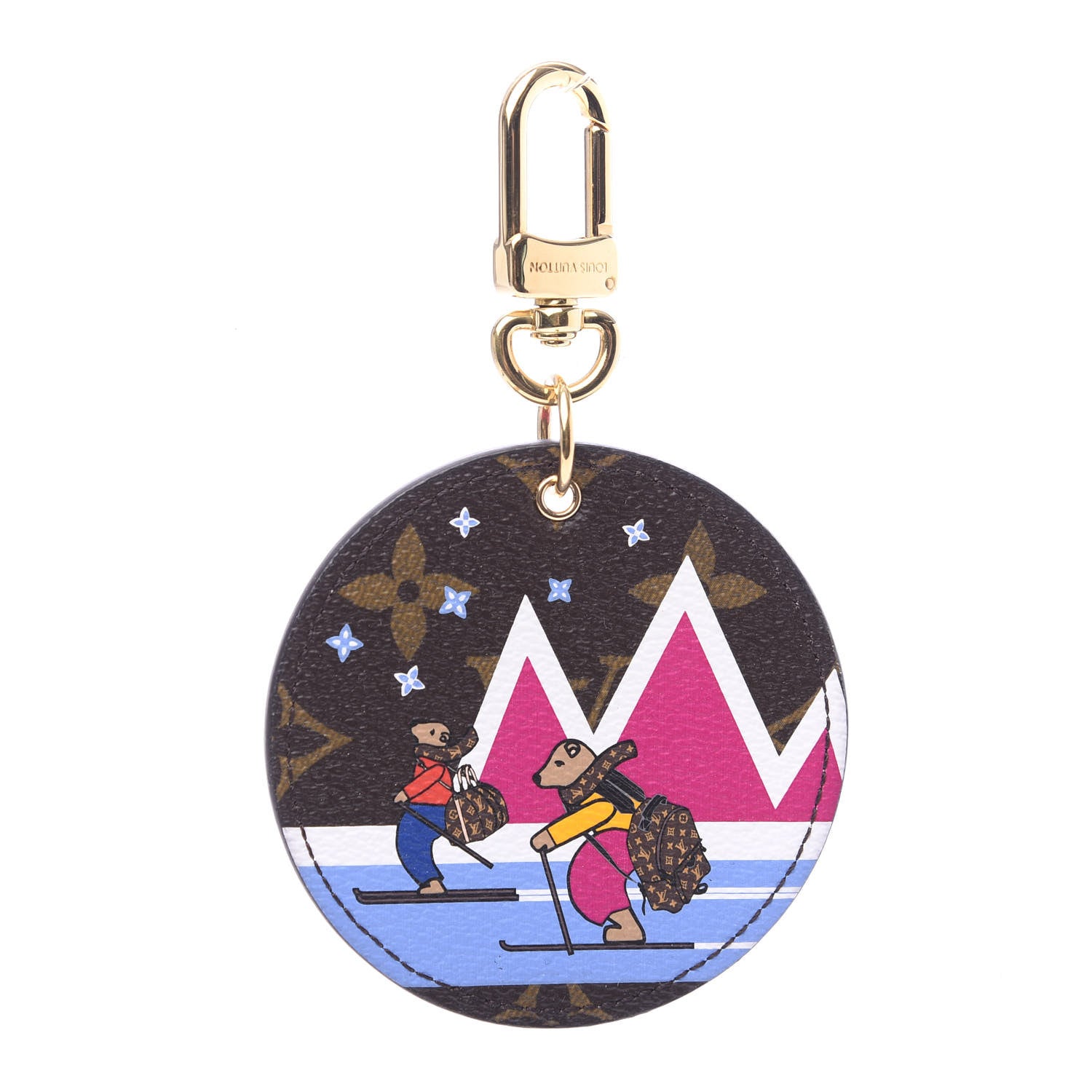 Louis Vuitton Monogram 2018 Christmas Animation Bears Bag Charm Key Ring 1 of 3