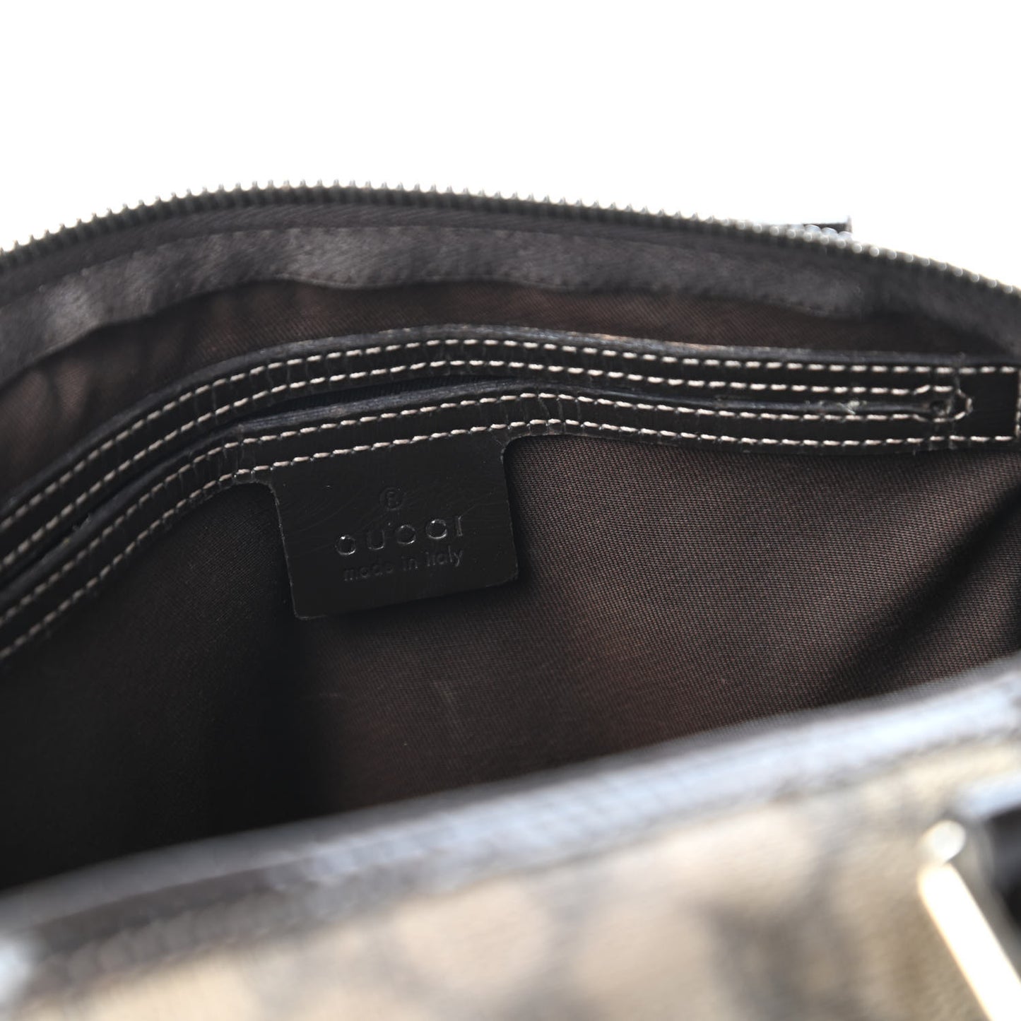 GG Plus Monogram Medium Joy Boston Dark Brown