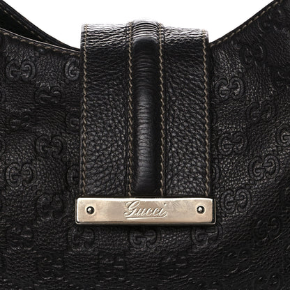 Gucci Guccissima Large New Ladies Web Hobo Black 10 of 11