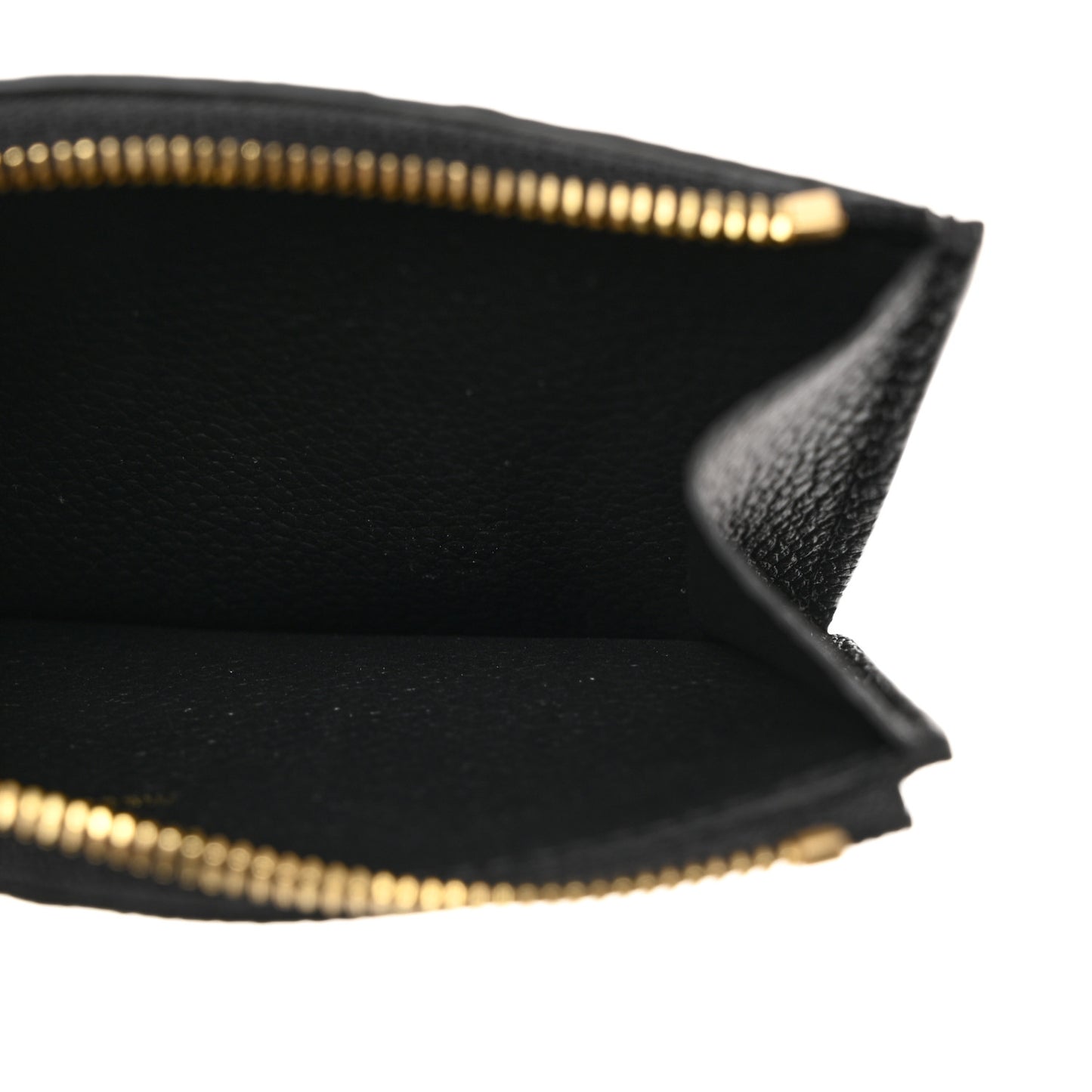 Empreinte Monogram Zipped Romy Card Holder Black
