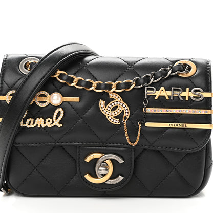 Chanel Lambskin Quilted Mini Coco Clips Single Flap Black 8 of 11