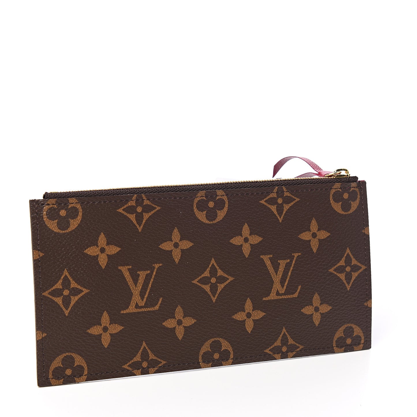 Monogram Felicie Chain Wallet Zippered Insert Fuchsia