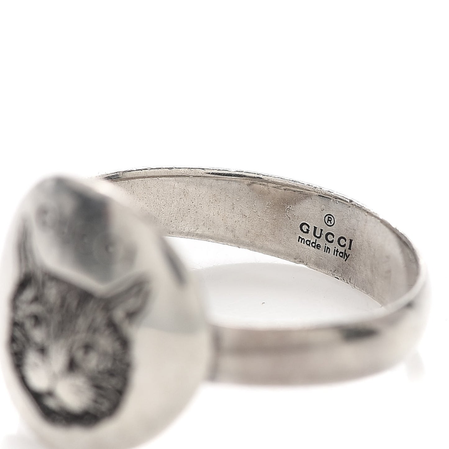 Sterling Silver Blind for Love Mystic Cat Ring 56 7.5