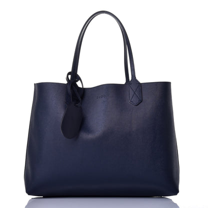 Gucci GG Supreme Monogram Blooms Medium Reversible Tote Beige Blue Navy 3 of 16