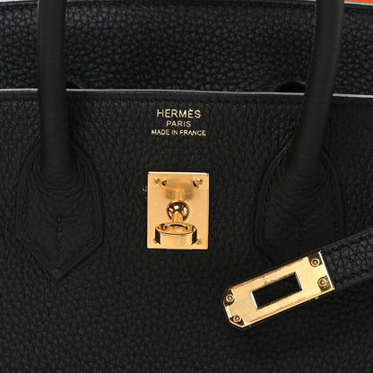 Hermes Togo Birkin 25 Black 6 of 13
