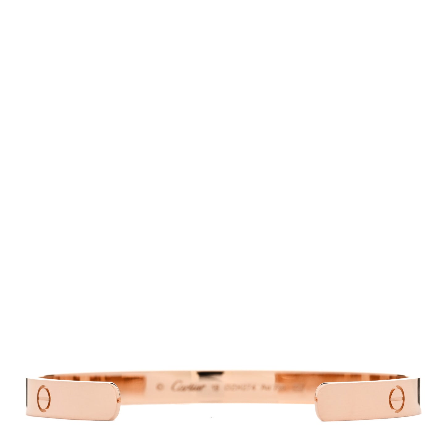 18K Pink Gold LOVE Cuff Bracelet 18