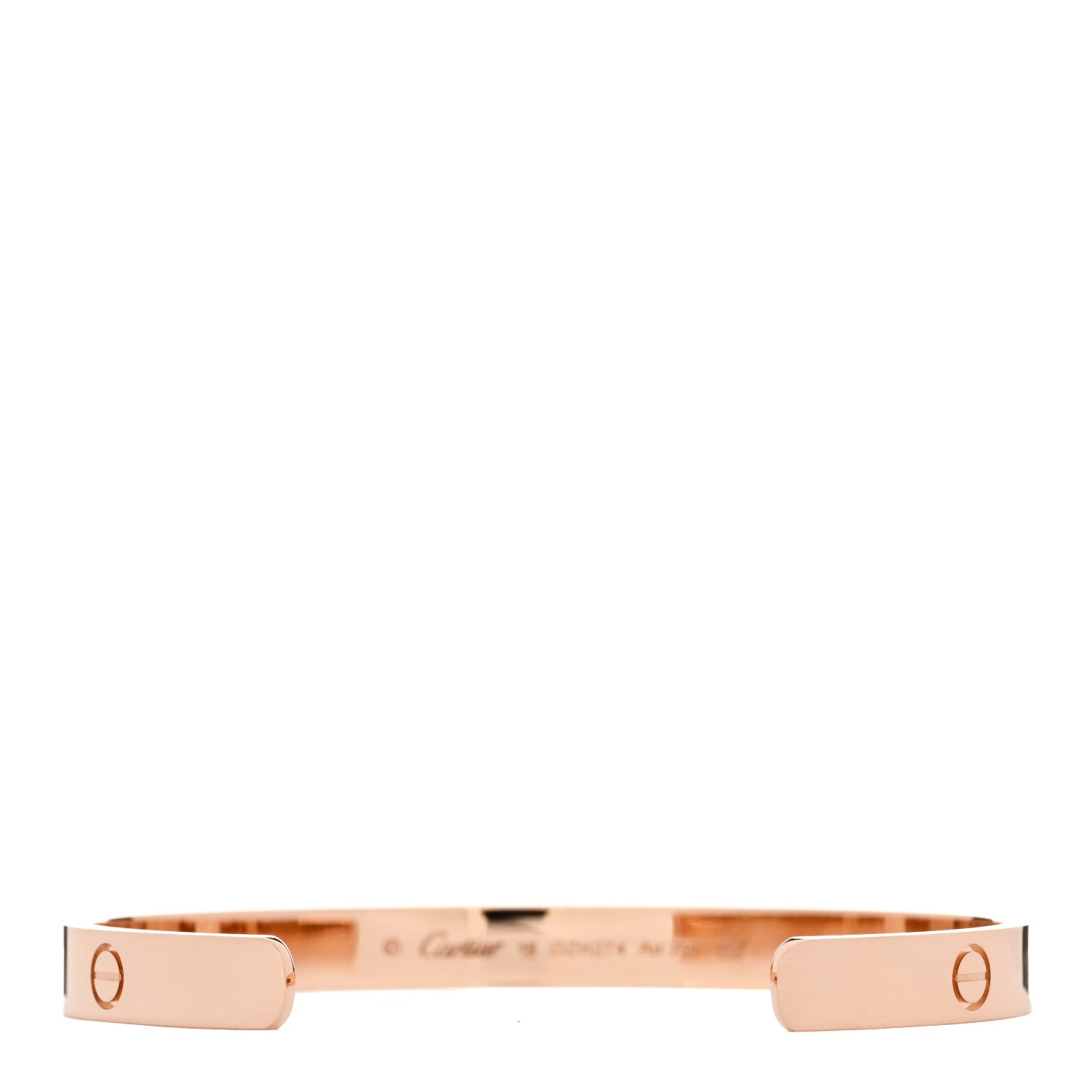 Cartier 18K Pink Gold LOVE Cuff Bracelet 18 2 of 4