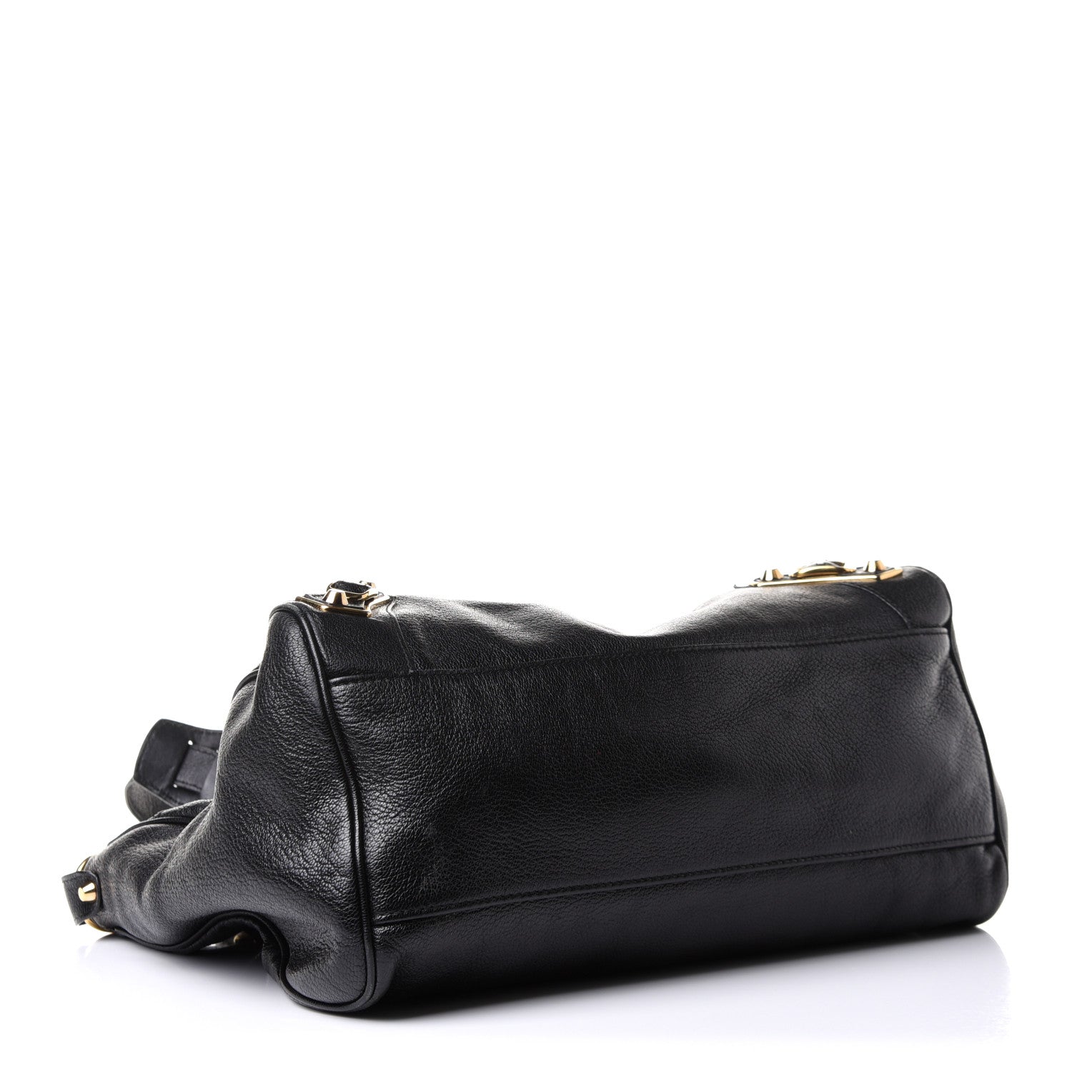 Balenciaga Chevre Gold Metallic Edge Hardware Velo Black 4 of 14