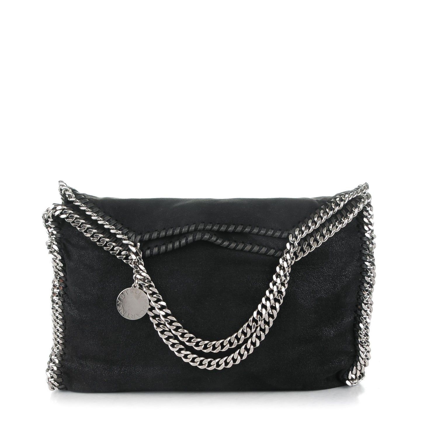 Shaggy Deer Falabella Fold Over Tote Black