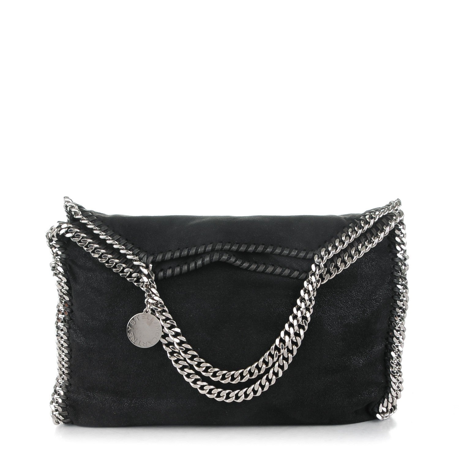 Stella McCartney Shaggy Deer Falabella Fold Over Tote Black 1 of 7