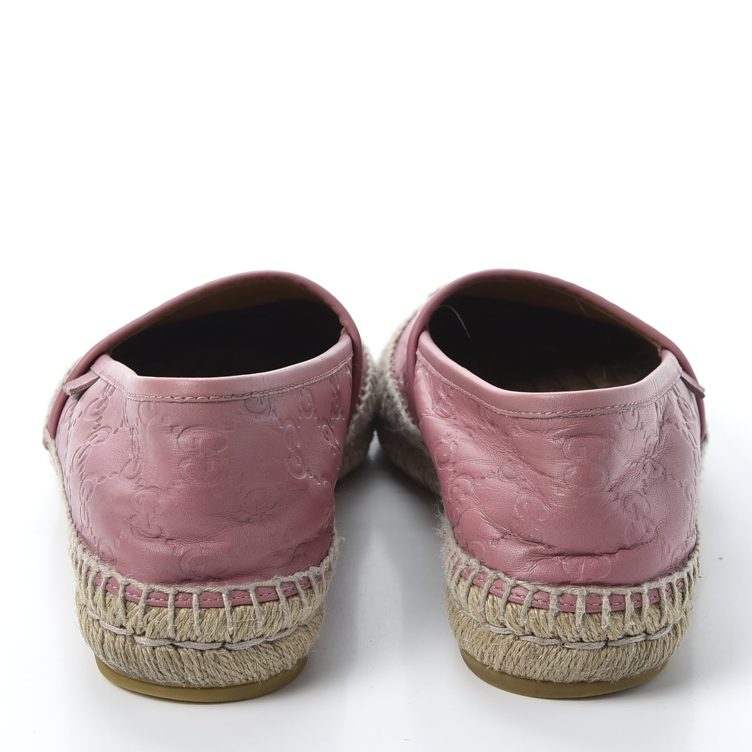 Gucci Guccissima Signature Espadrilles 37.5 Rose Baby Candy 7 of 13